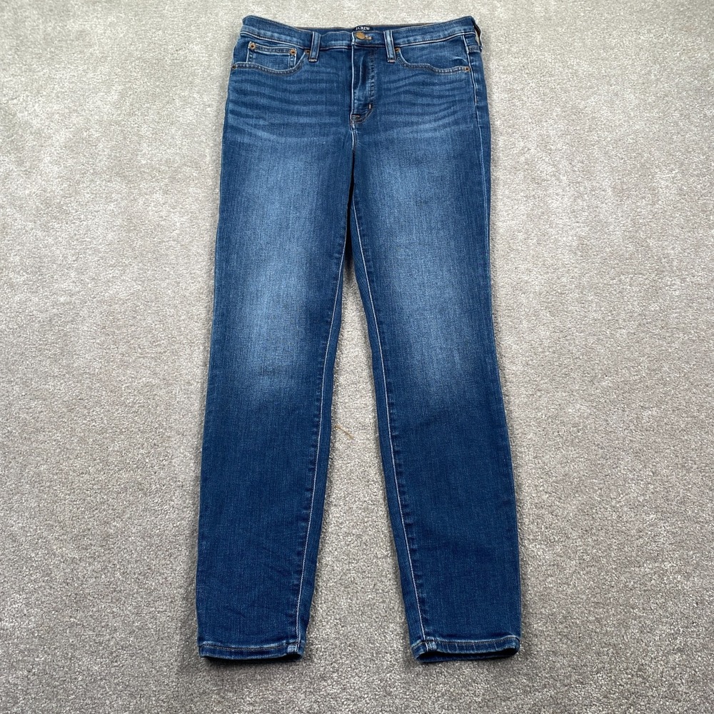 J.Crew Stretch Slim Fit Skinny Denim Jeans 10" High Rise Women's Size 28 Blue